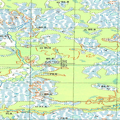 Avenza Systems Inc. Soviet Genshtab map - q43-103/104 - Russia digital map