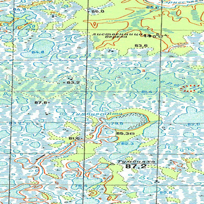Avenza Systems Inc. Soviet Genshtab map - q43-103/104 - Russia digital map