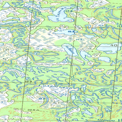 Avenza Systems Inc. Soviet Genshtab map - q43-107/108 - Russia digital map