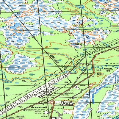 Avenza Systems Inc. Soviet Genshtab map - q43-109/110 - Russia digital map