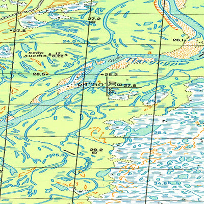 Avenza Systems Inc. Soviet Genshtab map - q43-119/120 - Russia digital map