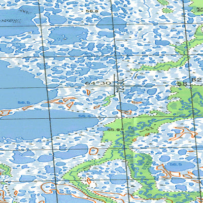 Avenza Systems Inc. Soviet Genshtab map - q43-121/122 - Russia digital map