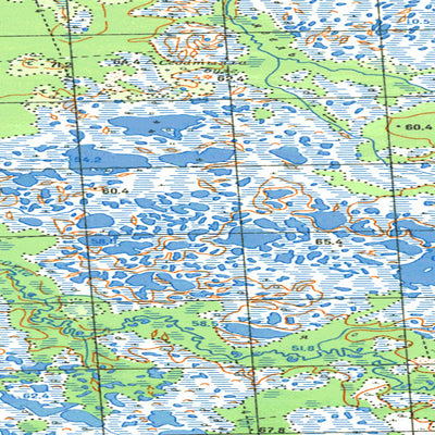 Avenza Systems Inc. Soviet Genshtab map - q43-121/122 - Russia digital map