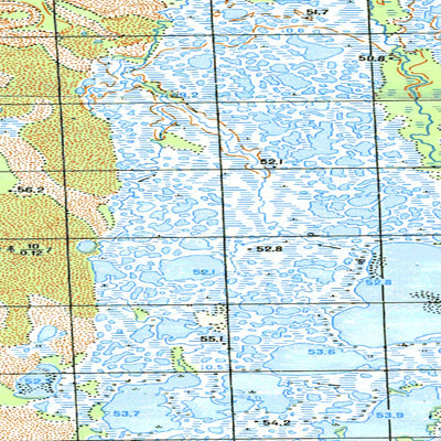 Avenza Systems Inc. Soviet Genshtab map - q43-123/124 - Russia digital map