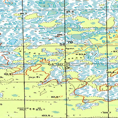 Avenza Systems Inc. Soviet Genshtab map - q43-125/126 - Russia digital map