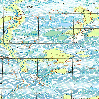 Avenza Systems Inc. Soviet Genshtab map - q43-127/128 - Russia digital map