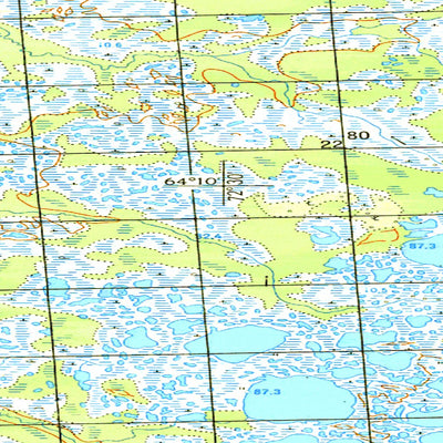 Avenza Systems Inc. Soviet Genshtab map - q43-133/134 - Russia digital map