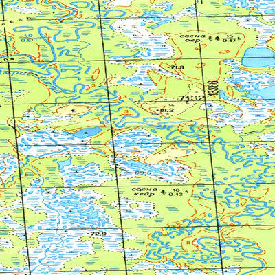 Avenza Systems Inc. Soviet Genshtab map - q43-133/134 - Russia digital map
