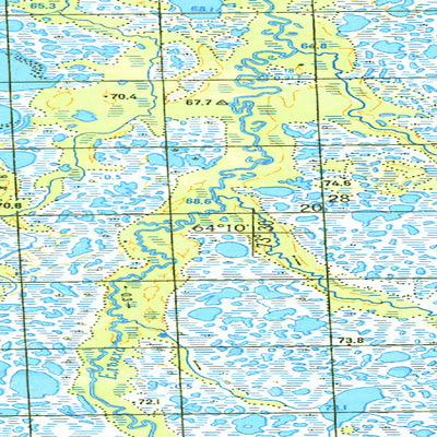 Avenza Systems Inc. Soviet Genshtab map - q43-135/136 - Russia digital map