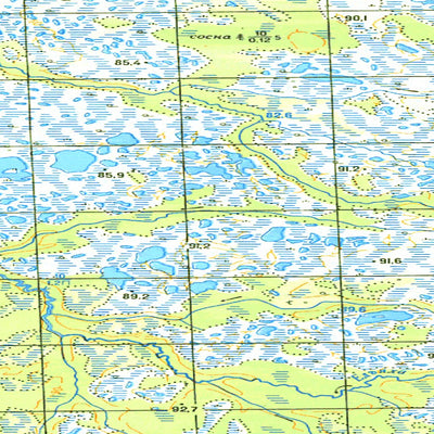 Avenza Systems Inc. Soviet Genshtab map - q43-135/136 - Russia digital map