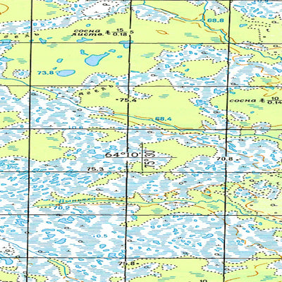 Avenza Systems Inc. Soviet Genshtab map - q43-139/140 - Russia digital map