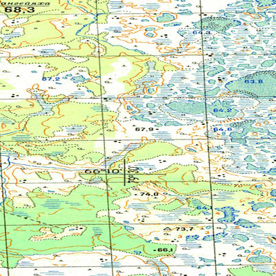 Avenza Systems Inc. Soviet Genshtab map - q44-063/064 - Russia digital map