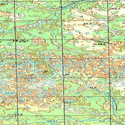Avenza Systems Inc. Soviet Genshtab map - q44-077/078 - Russia digital map