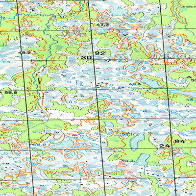 Avenza Systems Inc. Soviet Genshtab map - q44-097/098 - Russia digital map