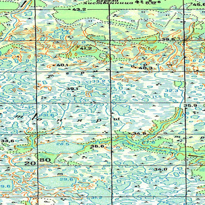 Avenza Systems Inc. Soviet Genshtab map - q44-101/102 - Russia digital map