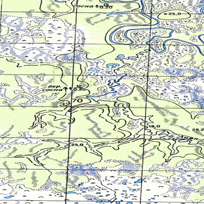 Avenza Systems Inc. Soviet Genshtab map - q44-105/106 - Russia digital map