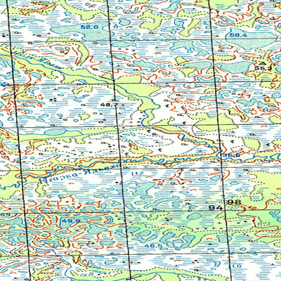 Avenza Systems Inc. Soviet Genshtab map - q44-109/110 - Russia digital map