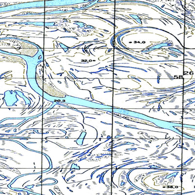 Avenza Systems Inc. Soviet Genshtab map - q44-127/128 - Russia digital map