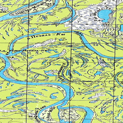 Avenza Systems Inc. Soviet Genshtab map - q44-139/140 - Russia digital map