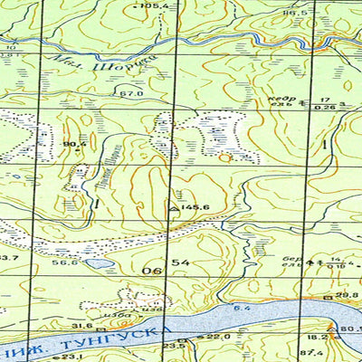 Avenza Systems Inc. Soviet Genshtab map - q45-081/082 - Russia digital map