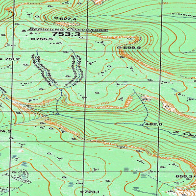 Avenza Systems Inc. Soviet Genshtab map - q49-067/068 - Russia digital map