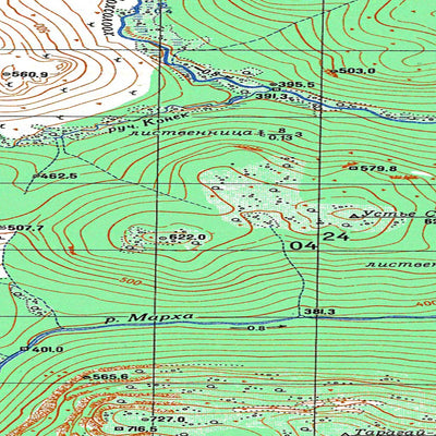 Avenza Systems Inc. Soviet Genshtab map - q49-079/080 - Russia digital map