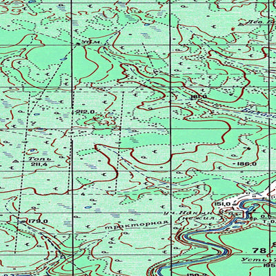 Avenza Systems Inc. Soviet Genshtab map - q50-113/114 - Russia digital map