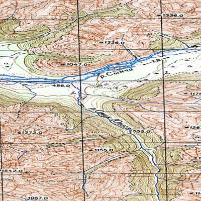 Avenza Systems Inc. Soviet Genshtab map - q52-005/006 - Russia digital map