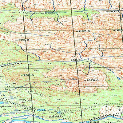 Avenza Systems Inc. Soviet Genshtab map - q52-025/026 - Russia digital map