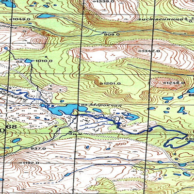 Avenza Systems Inc. Soviet Genshtab map - q52-105/106--(1950) - Russia digital map