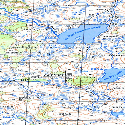 Avenza Systems Inc. Soviet Genshtab map - r36-129/130--(1962) - Russia digital map