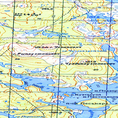 Avenza Systems Inc. Soviet Genshtab map - r36-141/142 - Russia digital map