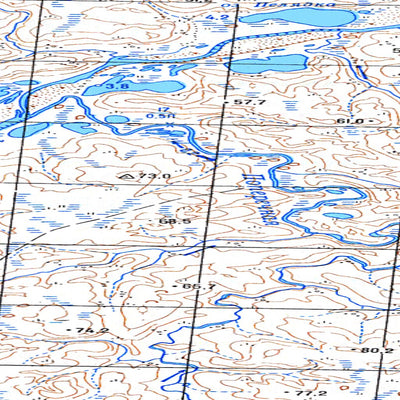 Avenza Systems Inc. Soviet Genshtab map - r44-011/012 - Russia digital map