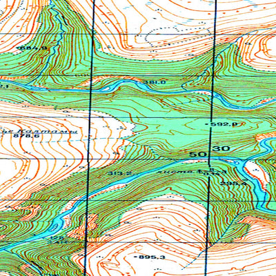 Avenza Systems Inc. Soviet Genshtab map - r46-079/080 - Russia digital map
