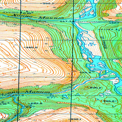 Avenza Systems Inc. Soviet Genshtab map - r46-091/092 - Russia digital map