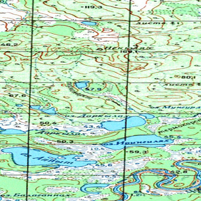 Avenza Systems Inc. Soviet Genshtab map - r49-019/020 - Russia digital map