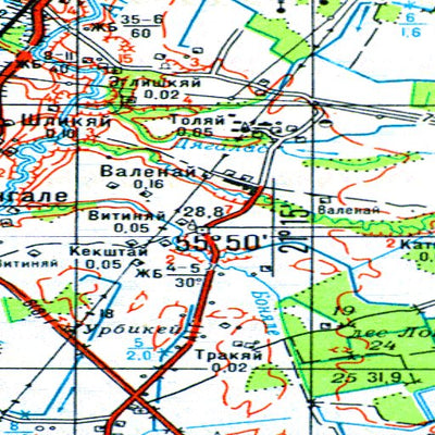 Avenza Systems Inc. Soviet Genshtab - n34-007 - Lithuania digital map