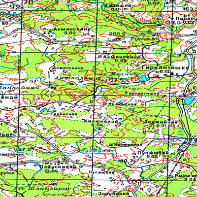 Avenza Systems Inc. Soviet Genshtab - n34-009 - Lithuania digital map