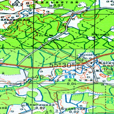Avenza Systems Inc. Soviet Genshtab - n34-020 - Lithuania digital map