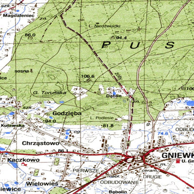 Avenza Systems Inc. Soviet Genshtab - n34-109--(1995) - Poland digital map