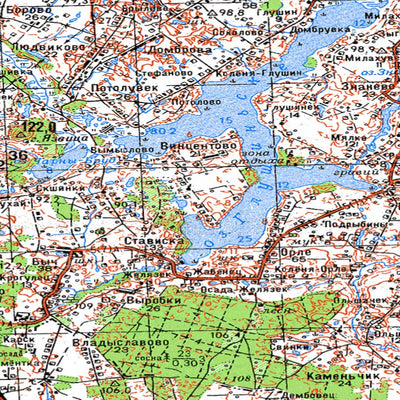Avenza Systems Inc. Soviet Genshtab - n34-122 - Poland digital map