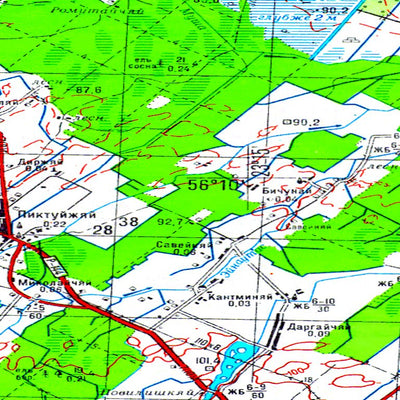 Avenza Systems Inc. Soviet Genshtab - o34-143 - Lithuania digital map