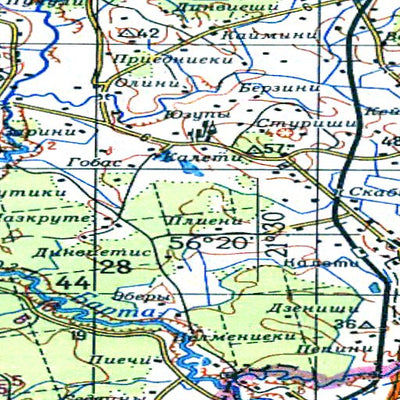 Avenza Systems Inc. Soviet Genshtab - o34-34 - Lithuania digital map