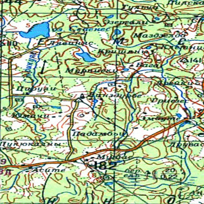 Avenza Systems Inc. Soviet Genshtab - o34-34 - Lithuania digital map