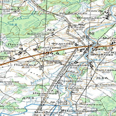 Avenza Systems Inc. Soviet Genshtab - o35-094 - Russia digital map