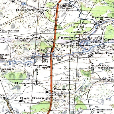 Avenza Systems Inc. Soviet Genshtab - o35-108 - Russia digital map