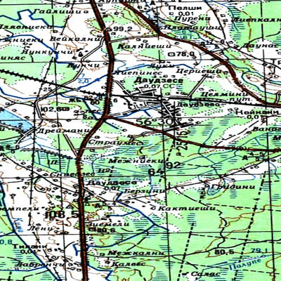 Avenza Systems Inc. Soviet Genshtab - o35-123--(1982) - Lithuania digital map