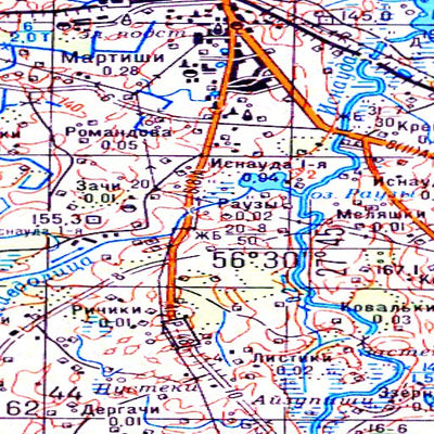 Avenza Systems Inc. Soviet Genshtab - o35-128 - Russia digital map