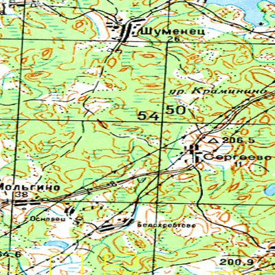 Avenza Systems Inc. Soviet Genshtab - o35-131 - Russia digital map