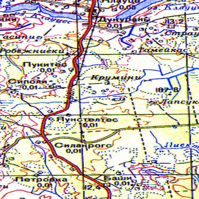 Avenza Systems Inc. Soviet Genshtab - o35-136 - Lithuania digital map